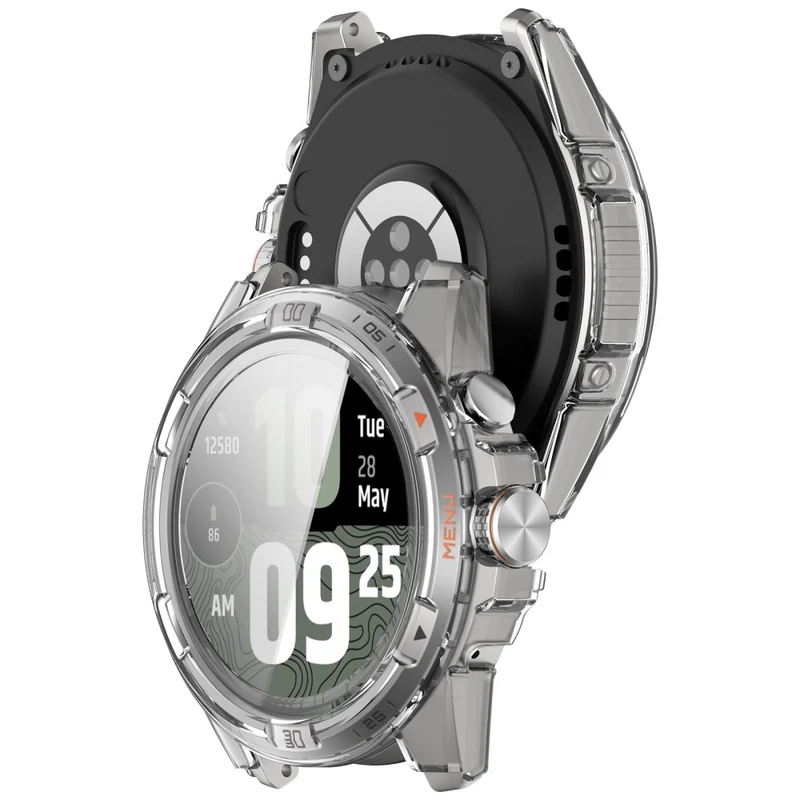 Supersauber TicWatch Atlas Glas und Silikon Hülle