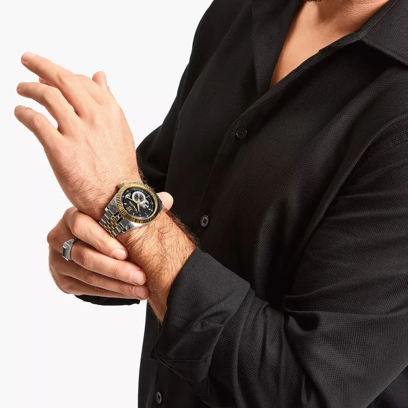 Thomas Sabo WA0412-291-203 Herrenuhr Bicolour • Automatikwerk Miyota 8N40 • Saphirglas mit Antireflexbeschichtung