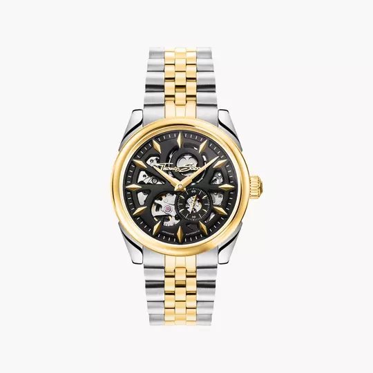 Thomas Sabo WA0410-291-203 Herrenuhr Bicolour • Automatikwerk Miyota 8N40 • Saphirglas