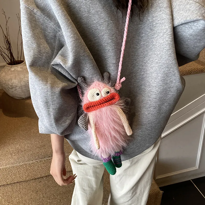 Süße Häkel-Elfen-Plüschtasche