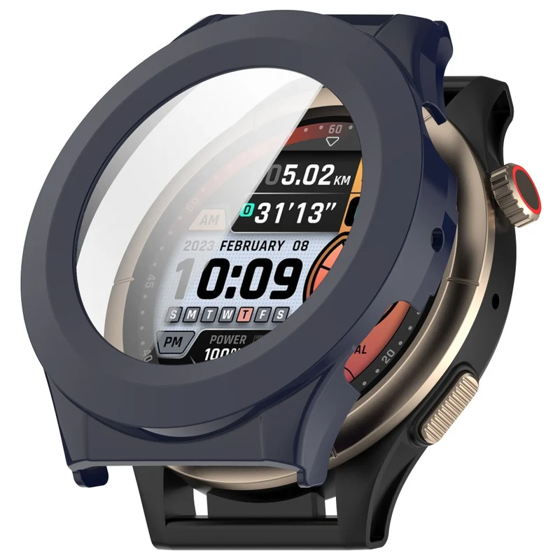 Absolut Schön Amazfit Cheetah Pro / Amazfit Cheetah Round Glas und Silikon Hülle