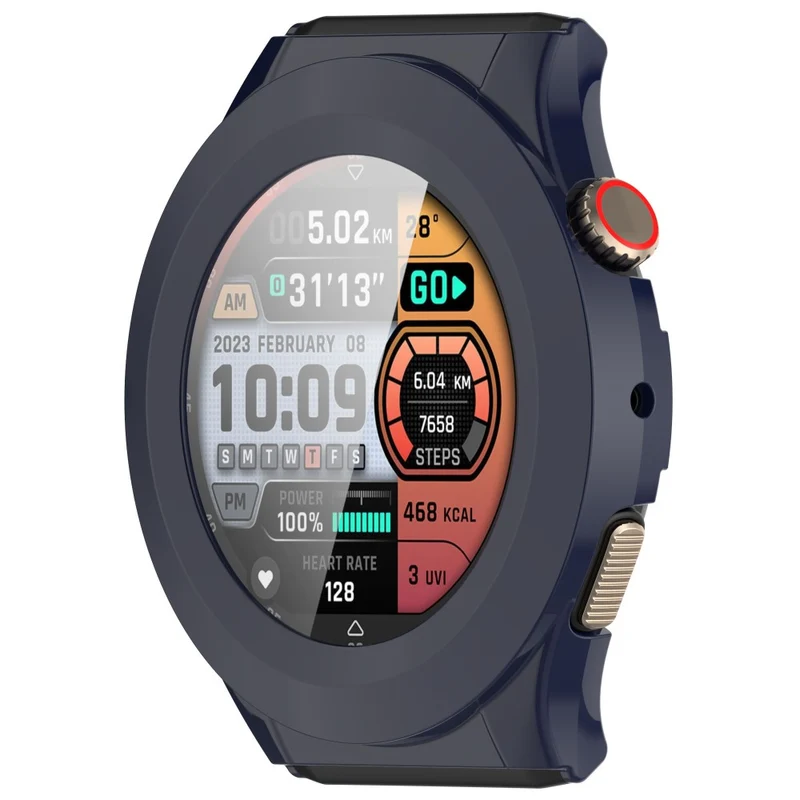 Absolut Schön Amazfit Cheetah Pro / Amazfit Cheetah Round Glas und Silikon Hülle
