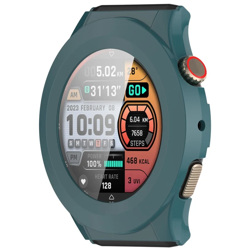 Absolut Schön Amazfit Cheetah Pro / Amazfit Cheetah Round Glas und Silikon Hülle