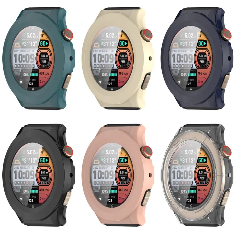 Absolut Schön Amazfit Cheetah Pro / Amazfit Cheetah Round Glas und Silikon Hülle