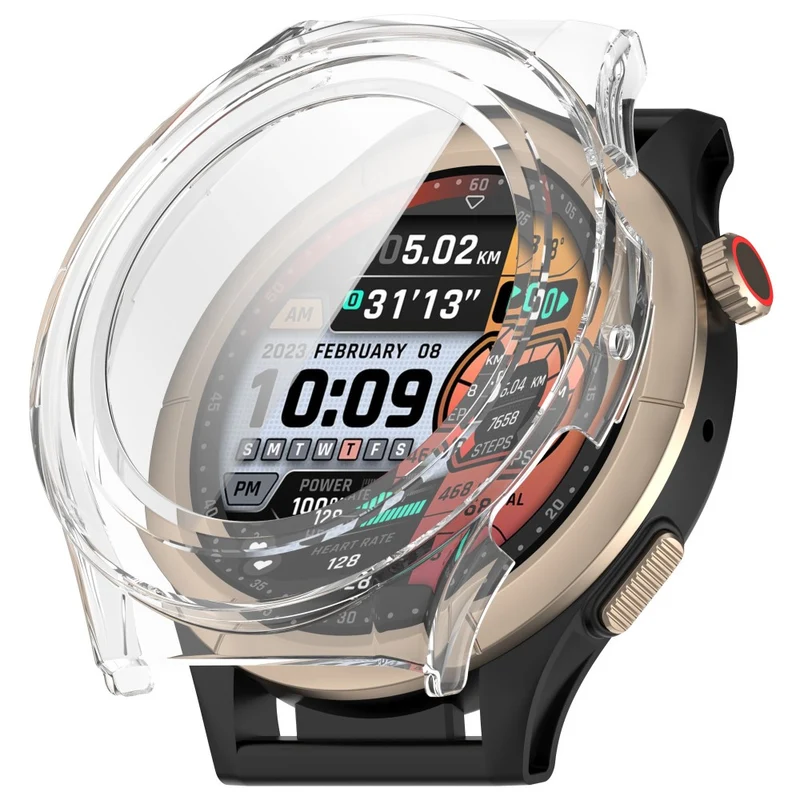 Absolut Schön Amazfit Cheetah Pro / Amazfit Cheetah Round Glas und Silikon Hülle