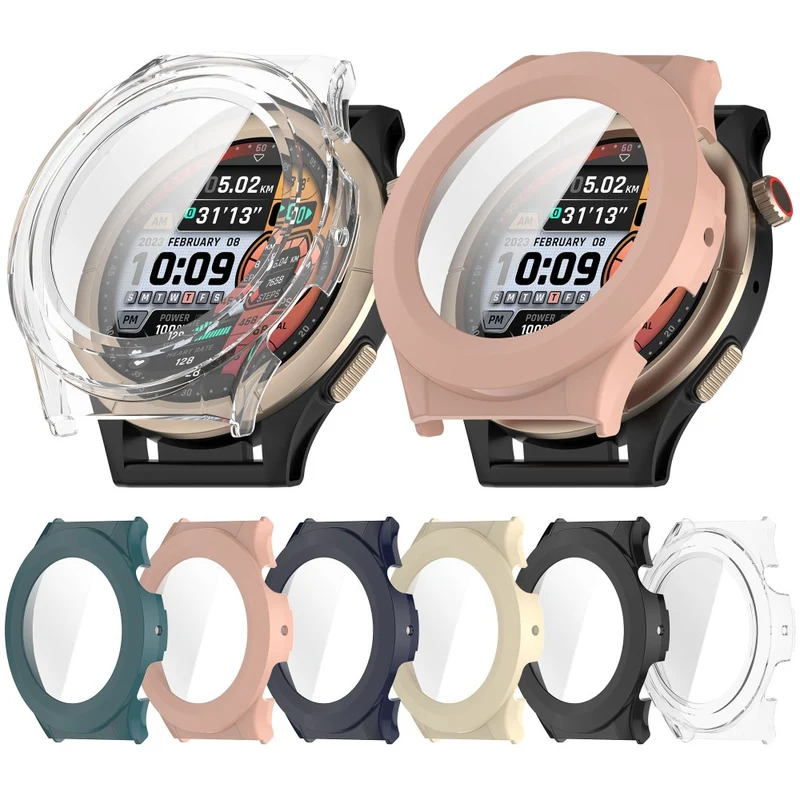 Absolut Schön Amazfit Cheetah Pro / Amazfit Cheetah Round Glas und Silikon Hülle
