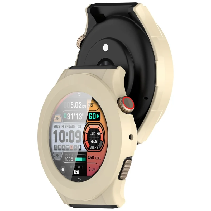 Absolut Schön Amazfit Cheetah Pro / Amazfit Cheetah Round Glas und Silikon Hülle