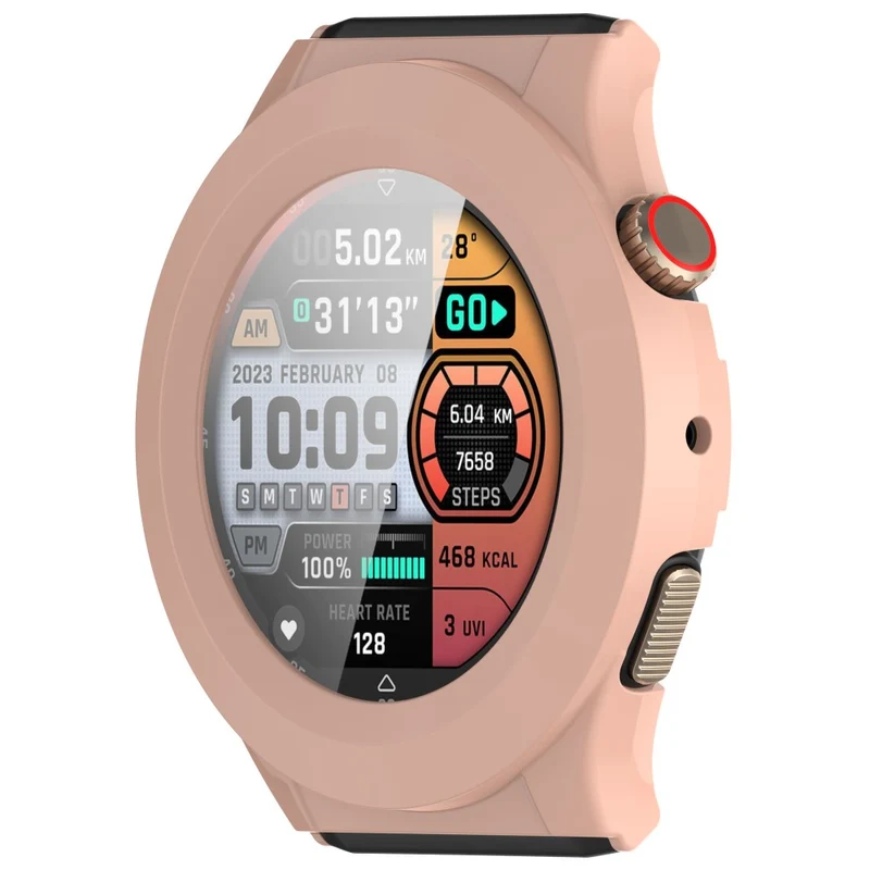 Absolut Schön Amazfit Cheetah Pro / Amazfit Cheetah Round Glas und Silikon Hülle