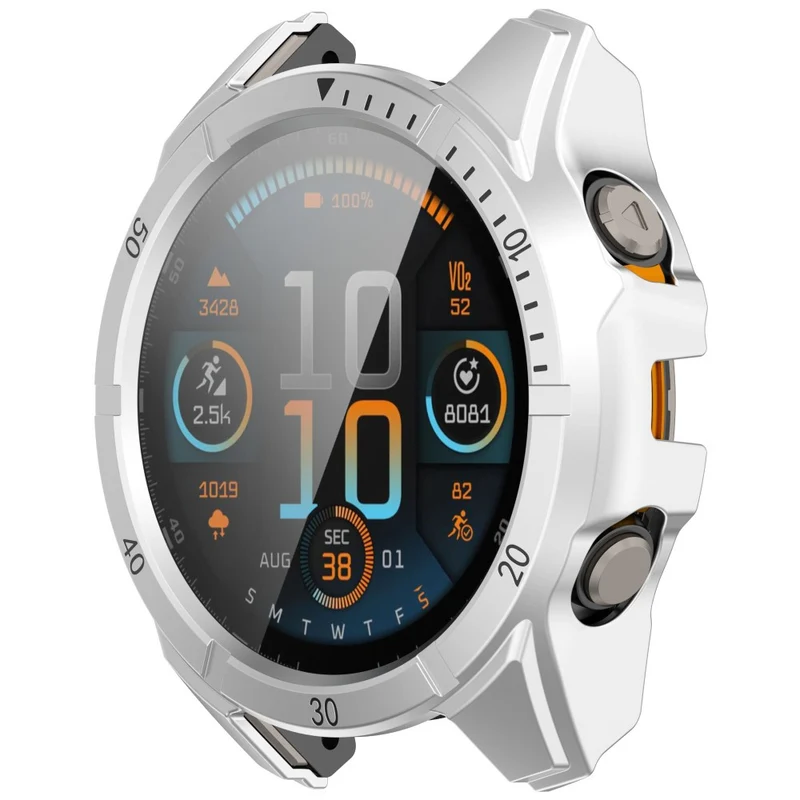 Auffallend Stilvoll Garmin Tactix 8 47mm Glas und Silikon Hülle
