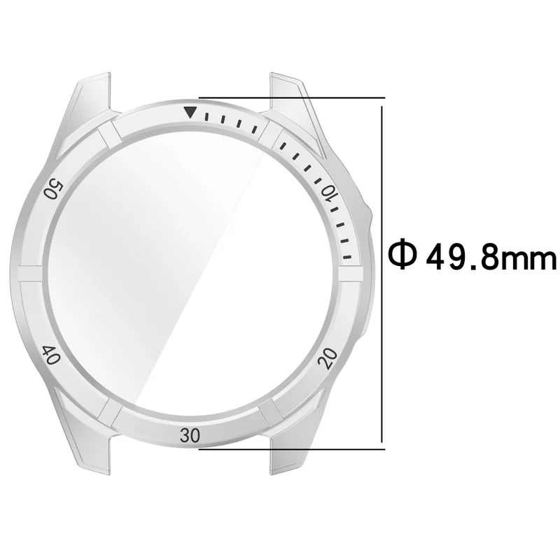 Auffallend Stilvoll Garmin Tactix 8 47mm Glas und Silikon Hülle