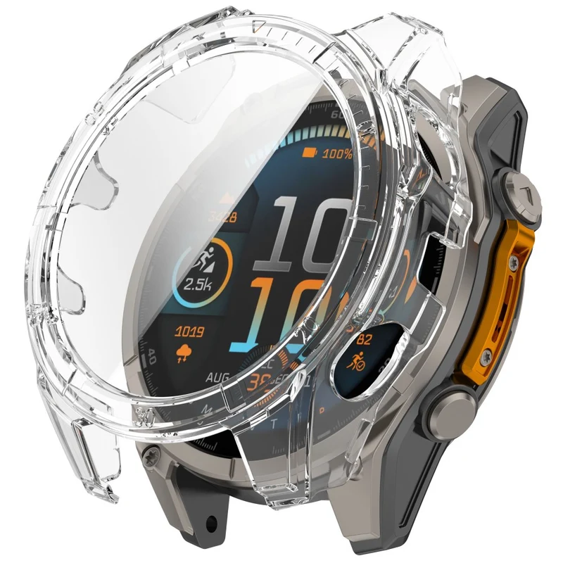 Modisch Garmin Tactix 8 51mm Glas und Silikon Hülle