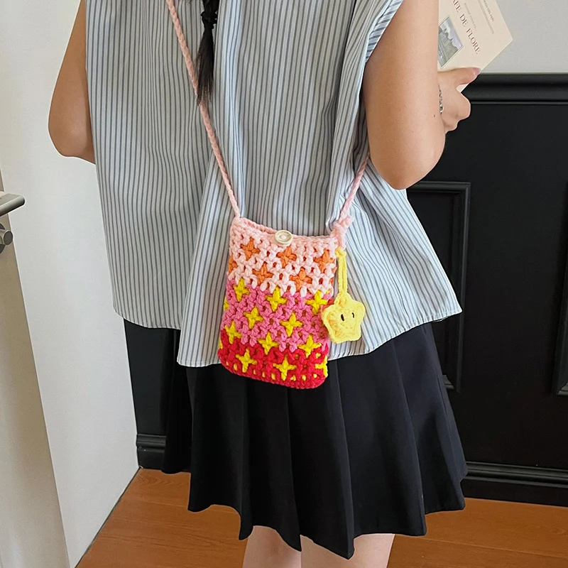 Häkel-Crossbody-Tasche