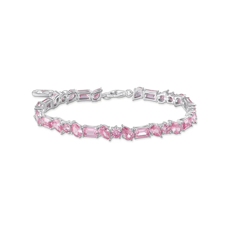Thomas Sabo Armband Damen Heritage Glam A2144‑051‑9‑L19V Silber/ Pink