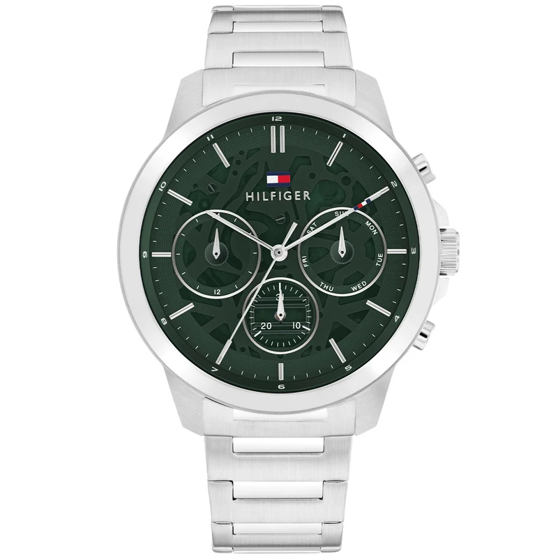 Tommy Hilfiger 1710686 Herren Armbanduhr Schwarz • Edelstahlgehäuse • Quarzwerk