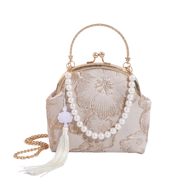 Vintage Floral Clutch Tasche