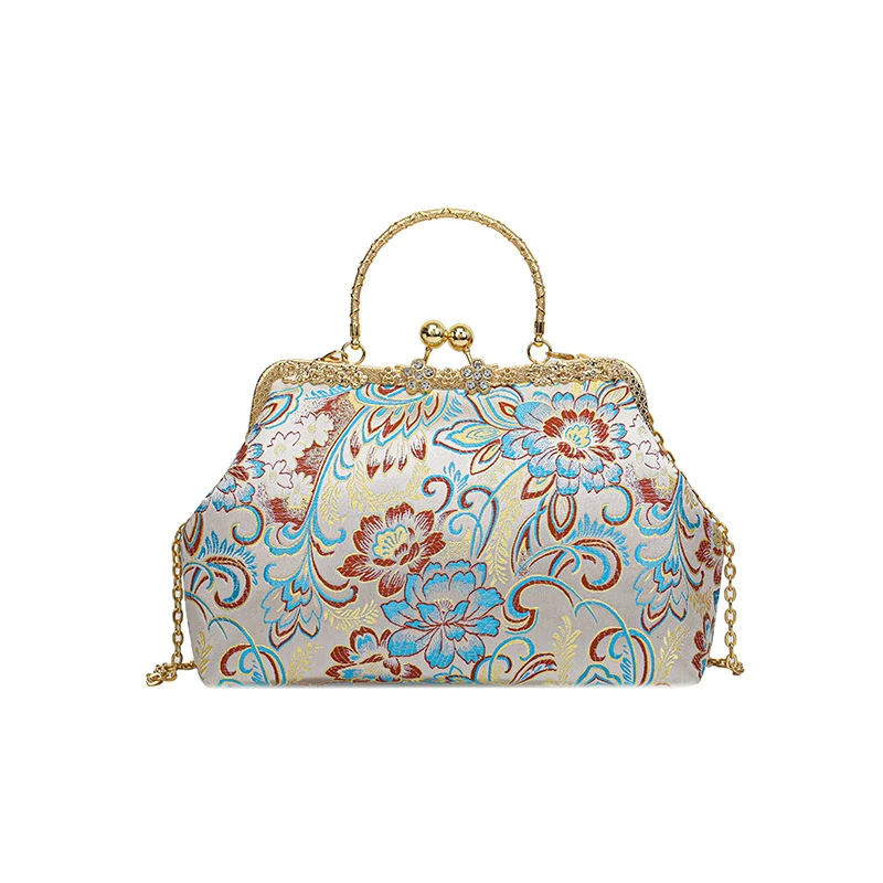 Vintage Floral Clutch Bag