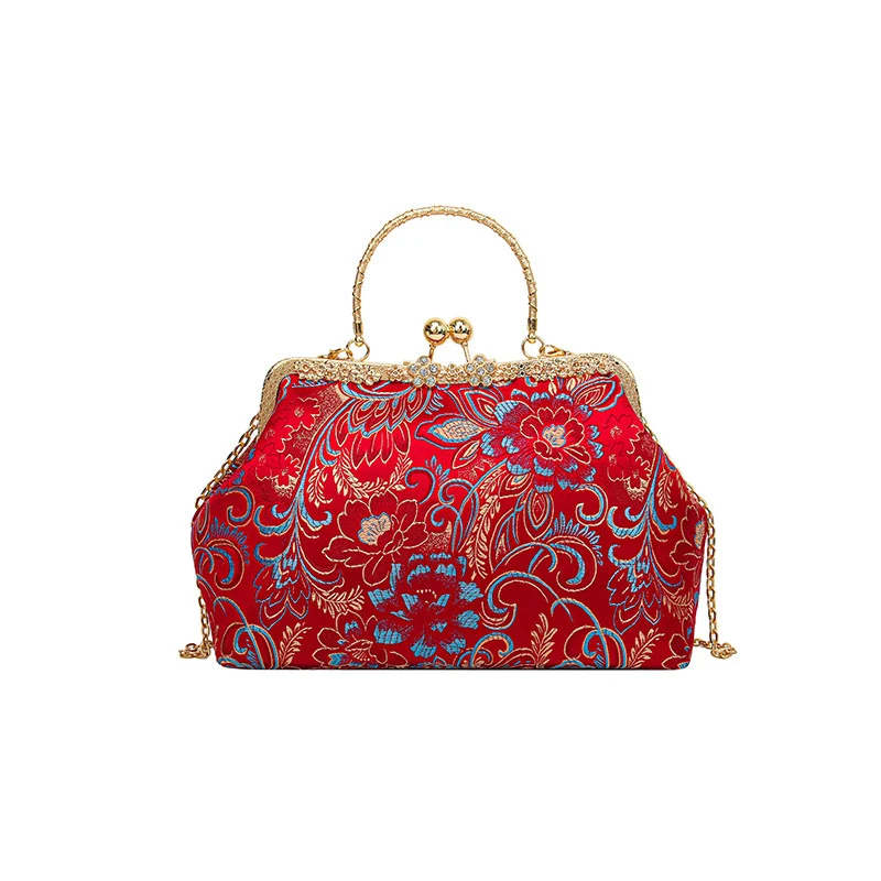 Vintage Floral Clutch Bag