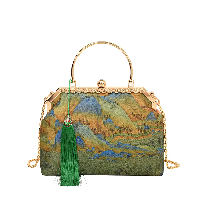 Vintage kunstinspiriertes Handtasche