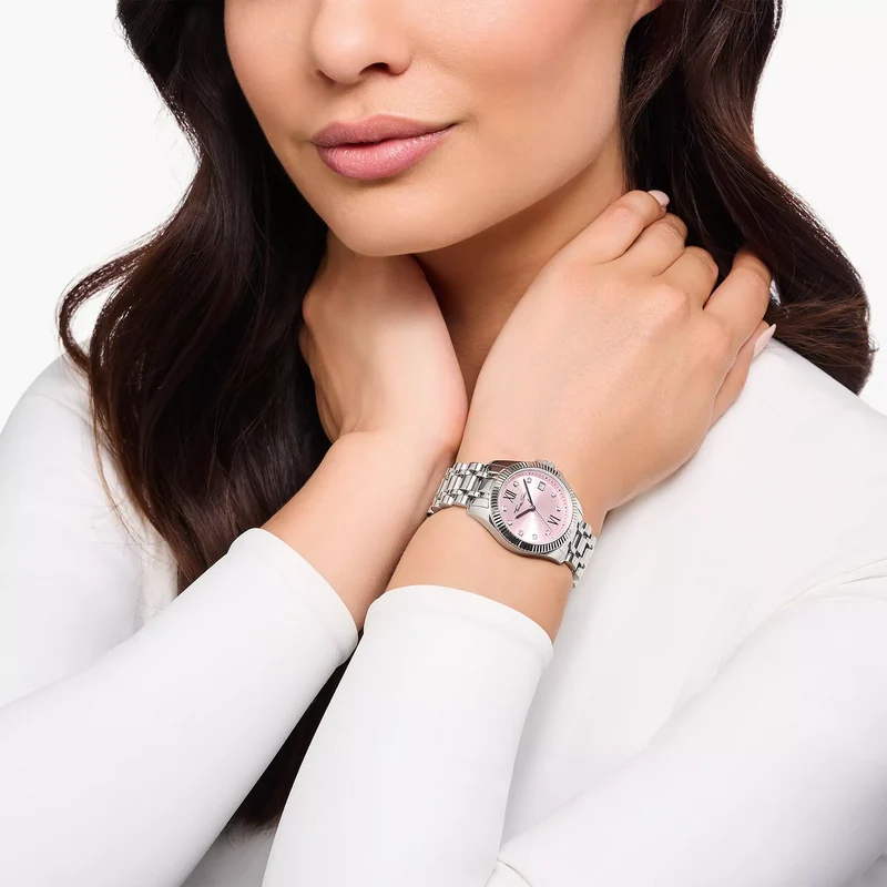 Thomas Sabo Divine WA0401-201-204 Damenuhr Rosa • Mineralglas mit Saphirbeschichtung • 10 ATM Wasserdicht