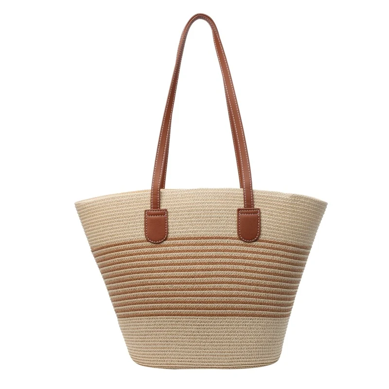 Geräumige Geflochtene Stroh Tasche