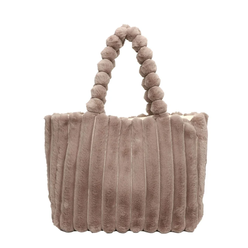 Plüschstrukturierte Tote-Bag