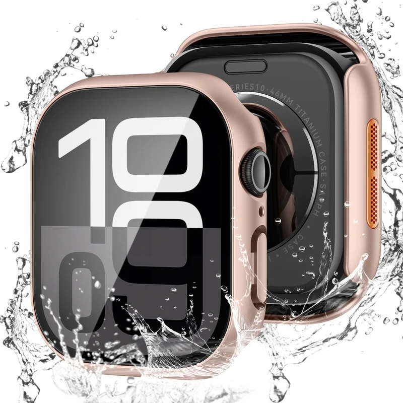 Auffallend Modisch Apple Smartwatch Glas und Silikon Hülle