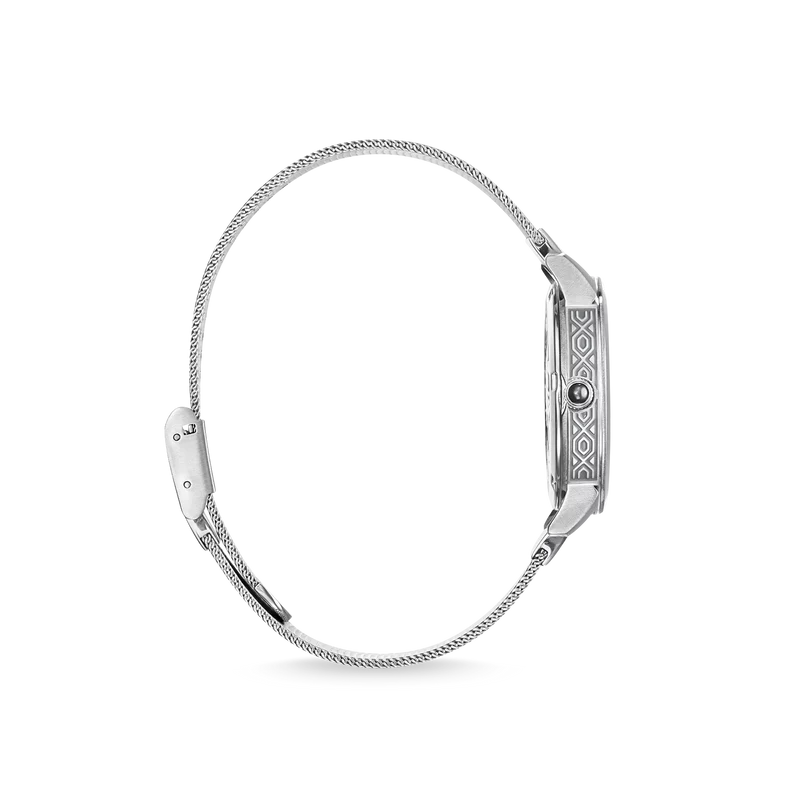 Thomas Sabo Arizona Spirit WA0343-201-215 Damen Armbanduhr Türkis • Mineralglas Saphirbeschichtet • Ethno-Gravuren Milanaise-Armband