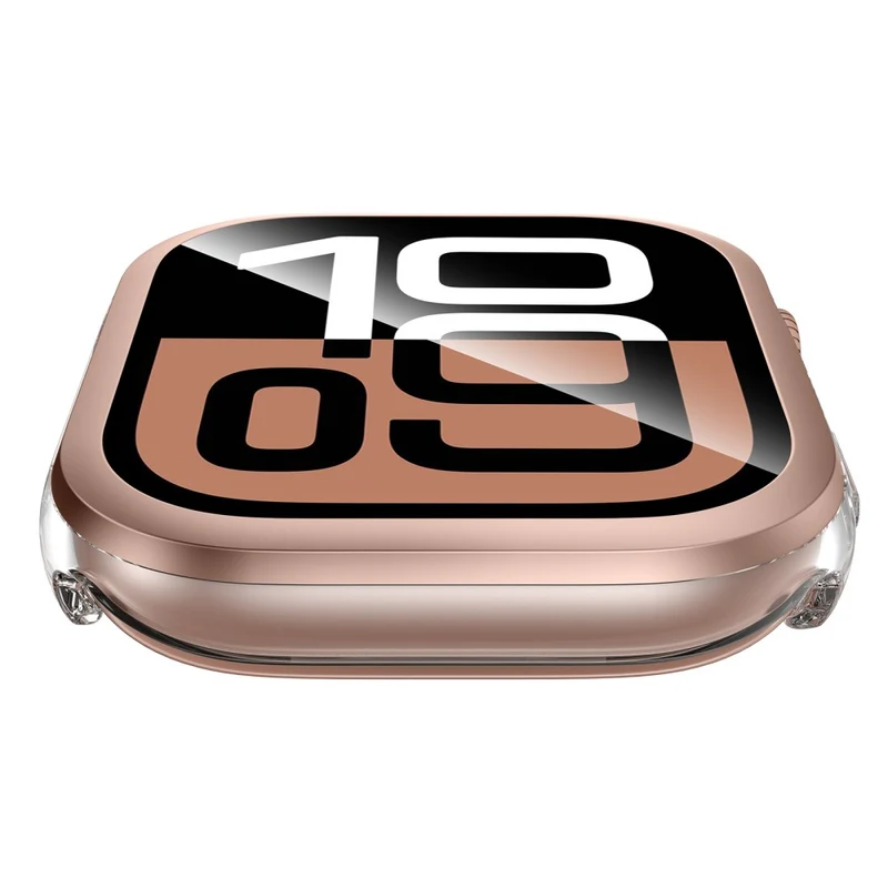 Absolut Schön Apple Watch Series 10 42mm Glas und Silikon Hülle