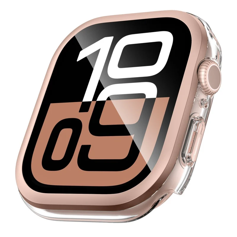 Absolut Schön Apple Watch Series 10 42mm Glas und Silikon Hülle