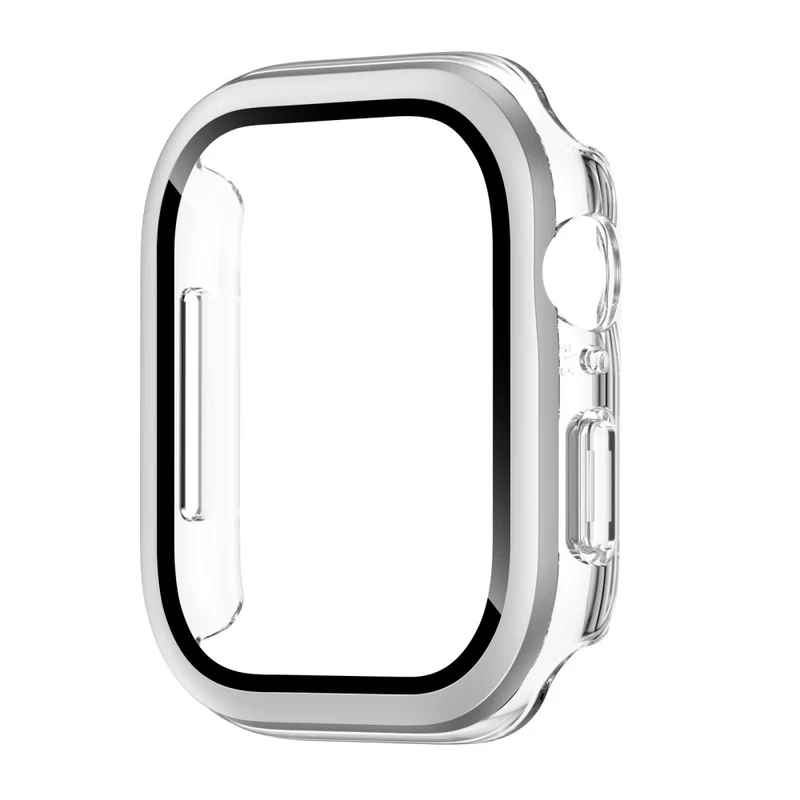 Absolut Schön Apple Watch Series 10 42mm Glas und Silikon Hülle