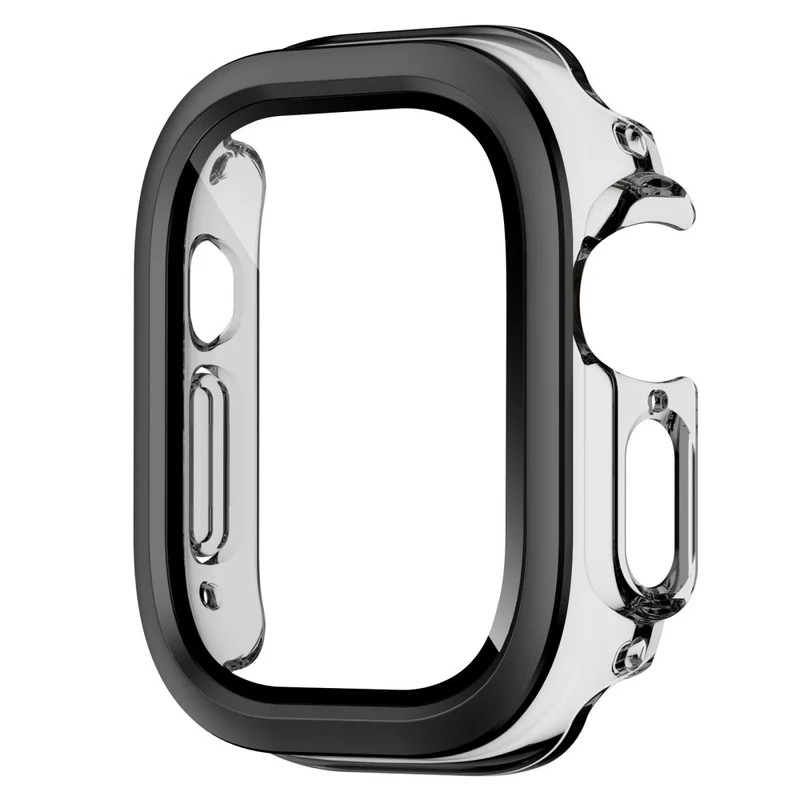 Super Stylisch Apple Watch Ultra 2 / Apple Watch Ultra Glas und Silikon Hülle