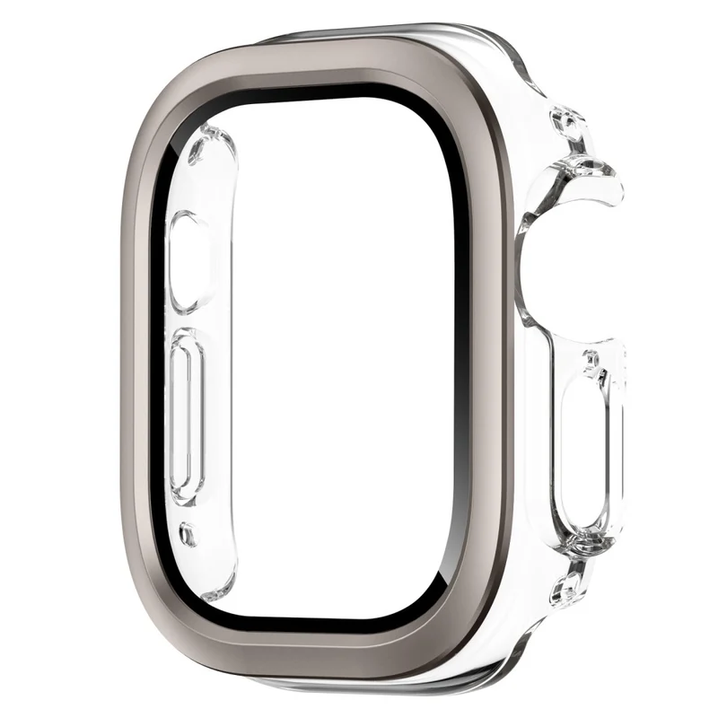 Super Stylisch Apple Watch Ultra 2 / Apple Watch Ultra Glas und Silikon Hülle