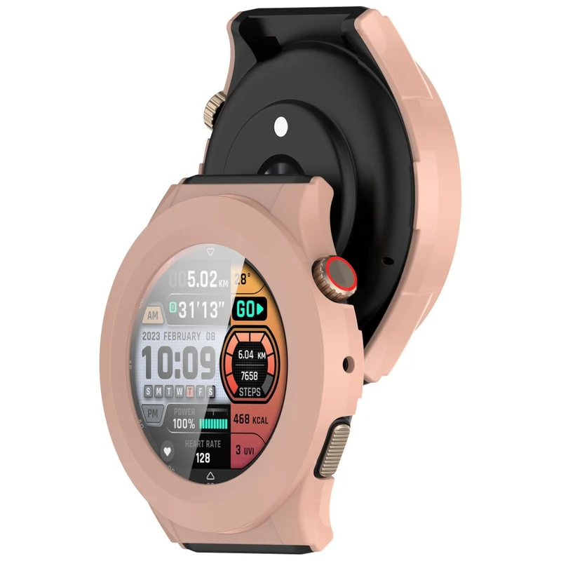 Auffallend Nett Amazfit Cheetah Pro / Amazfit Cheetah Round Glas und Silikon Hülle