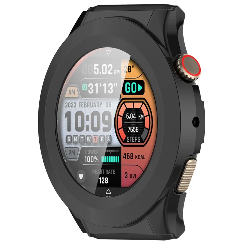Auffallend Nett Amazfit Cheetah Pro / Amazfit Cheetah Round Glas und Silikon Hülle