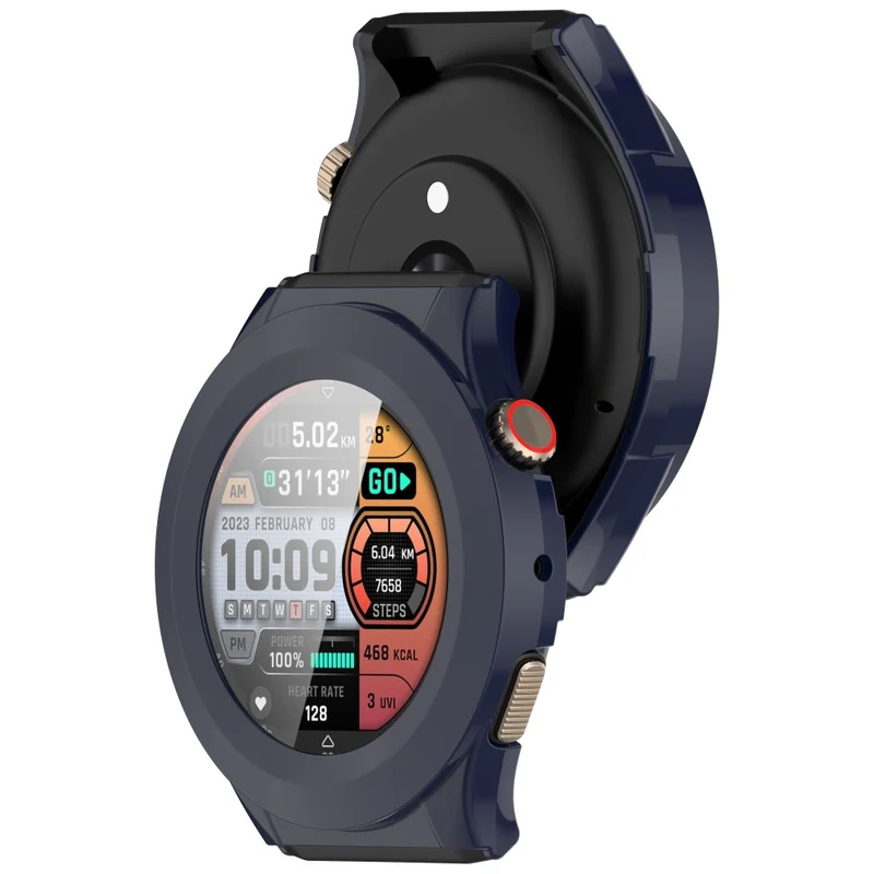 Auffallend Nett Amazfit Cheetah Pro / Amazfit Cheetah Round Glas und Silikon Hülle