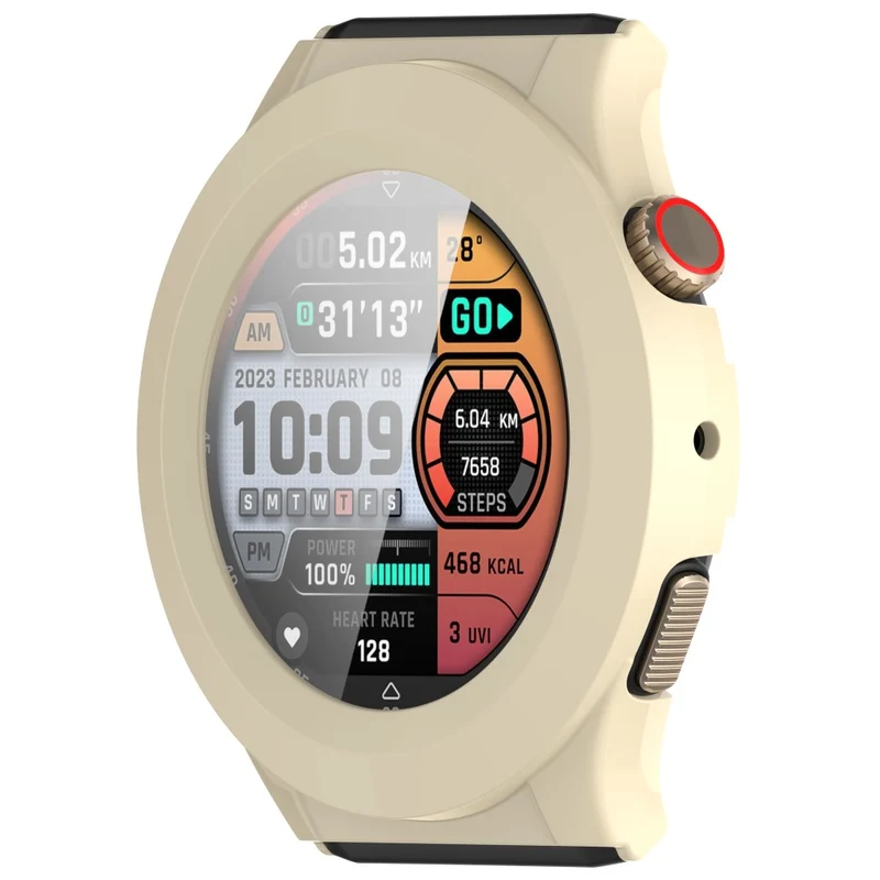 Auffallend Nett Amazfit Cheetah Pro / Amazfit Cheetah Round Glas und Silikon Hülle