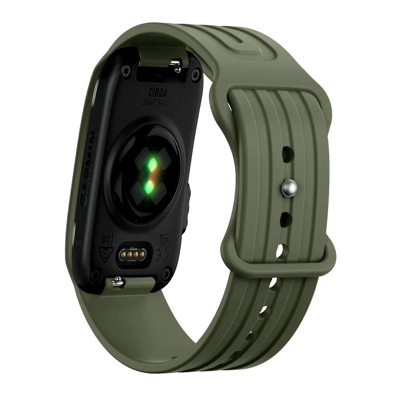 Bandz Garmin Cirqa Silikonarmband 'Classic' (Armeegrün)