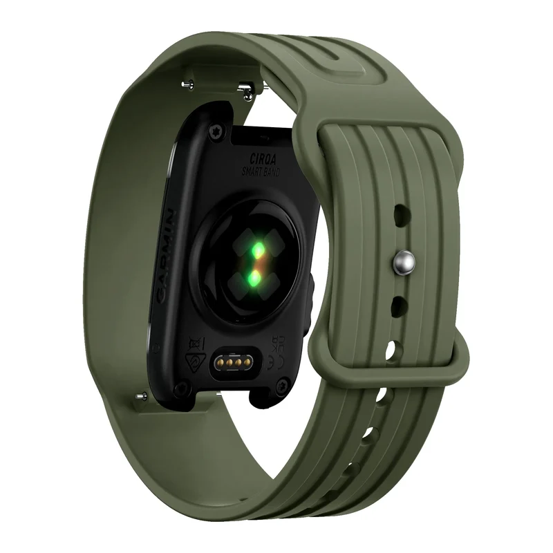 Bandz Garmin Cirqa Silikonarmband 'Classic' (Armeegrün)