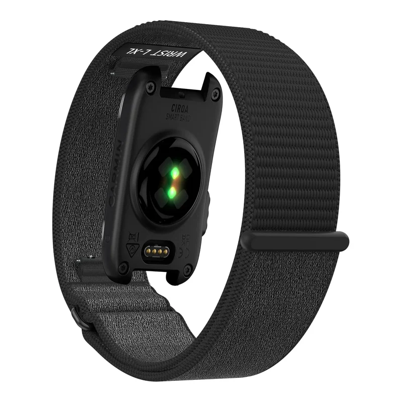 Bandz Garmin Cirqa Nylonarmband 'Classic' (Rockschwarz)