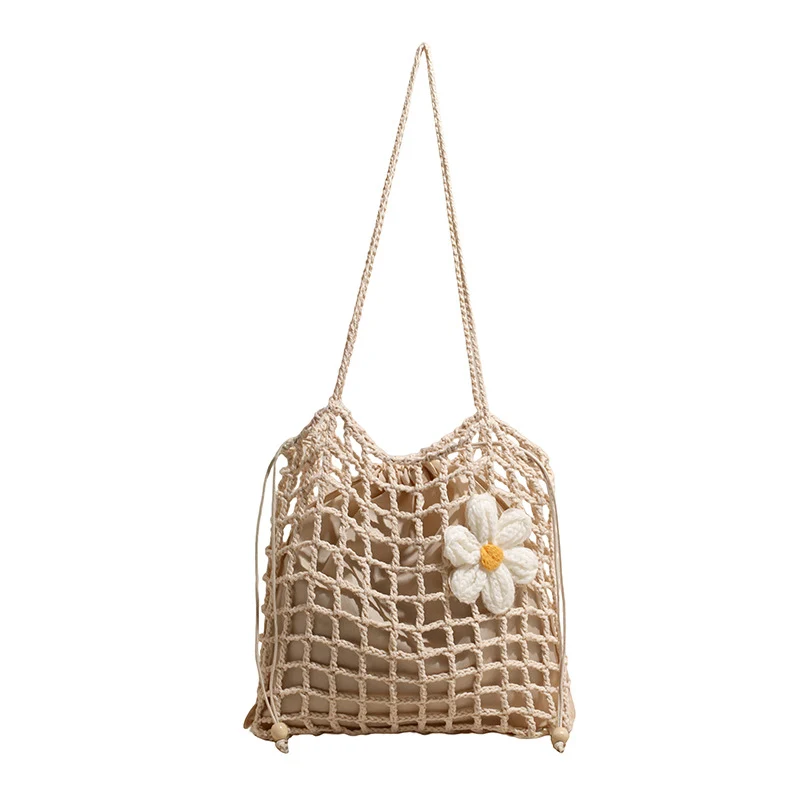 Handgefertigte Makramee Boho Tasche