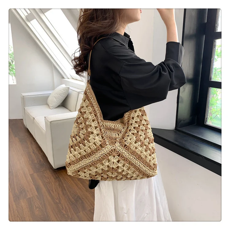 Handgefertigte Boho Häkel-Tasche