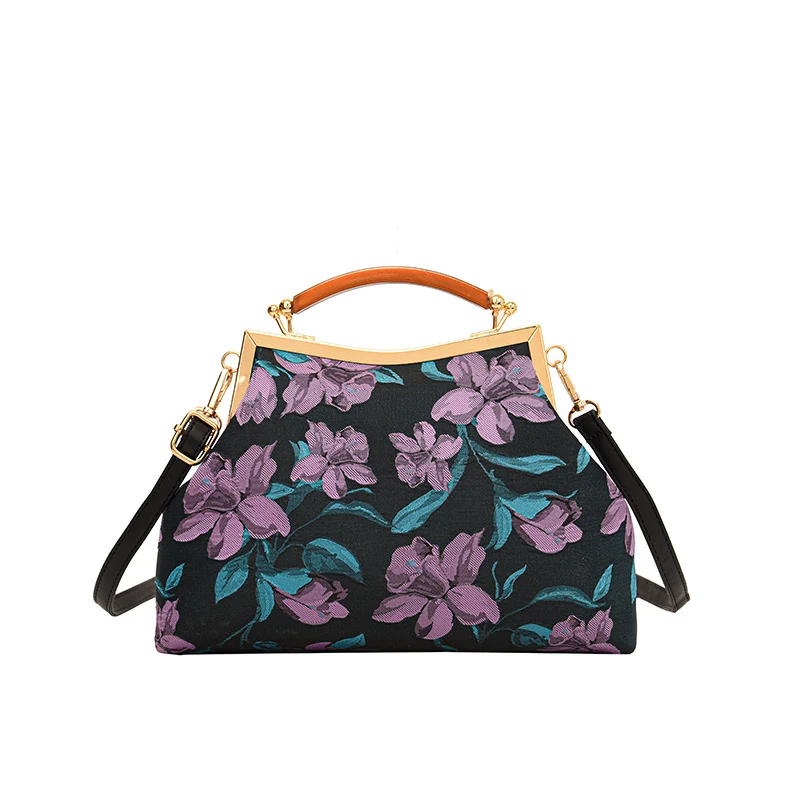 Blumenmuster Handtasche