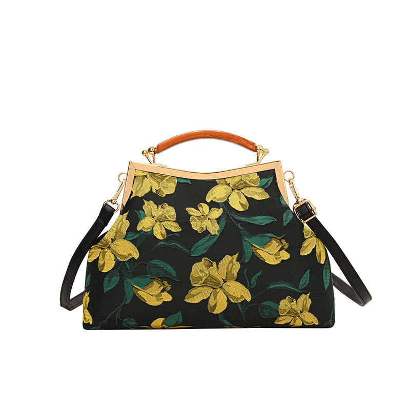 Blumenmuster Handtasche