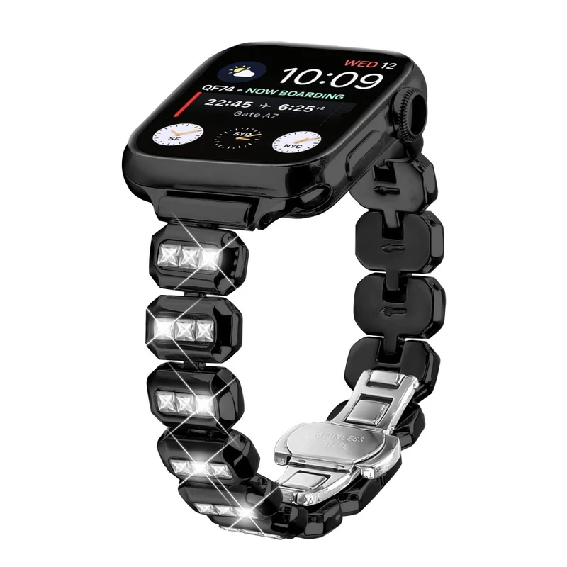 Unglaublich Robust Apple Smartwatch Strass Universell Armband