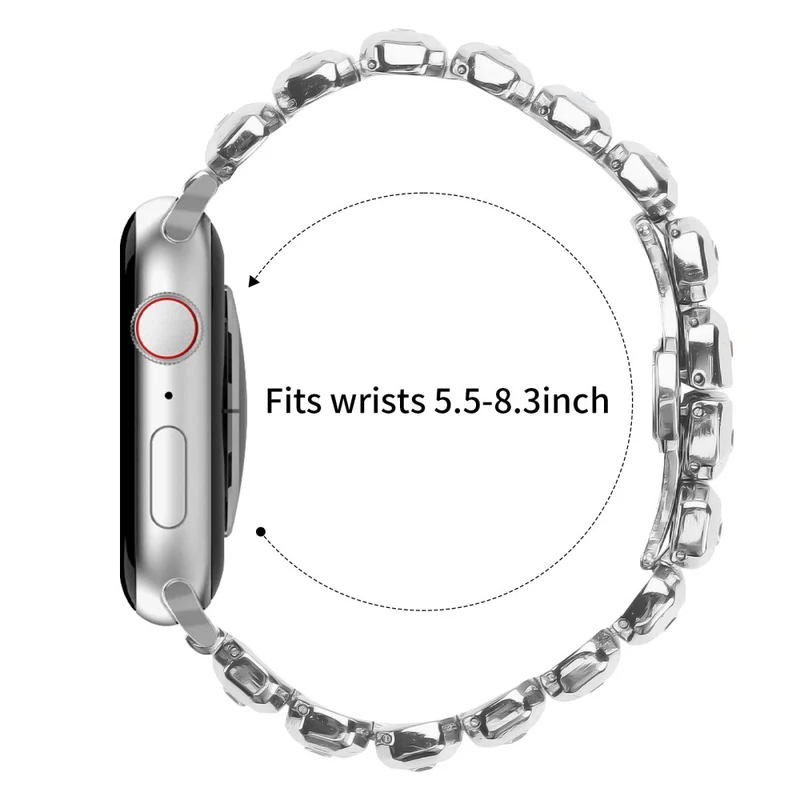Unglaublich Robust Apple Smartwatch Strass Universell Armband