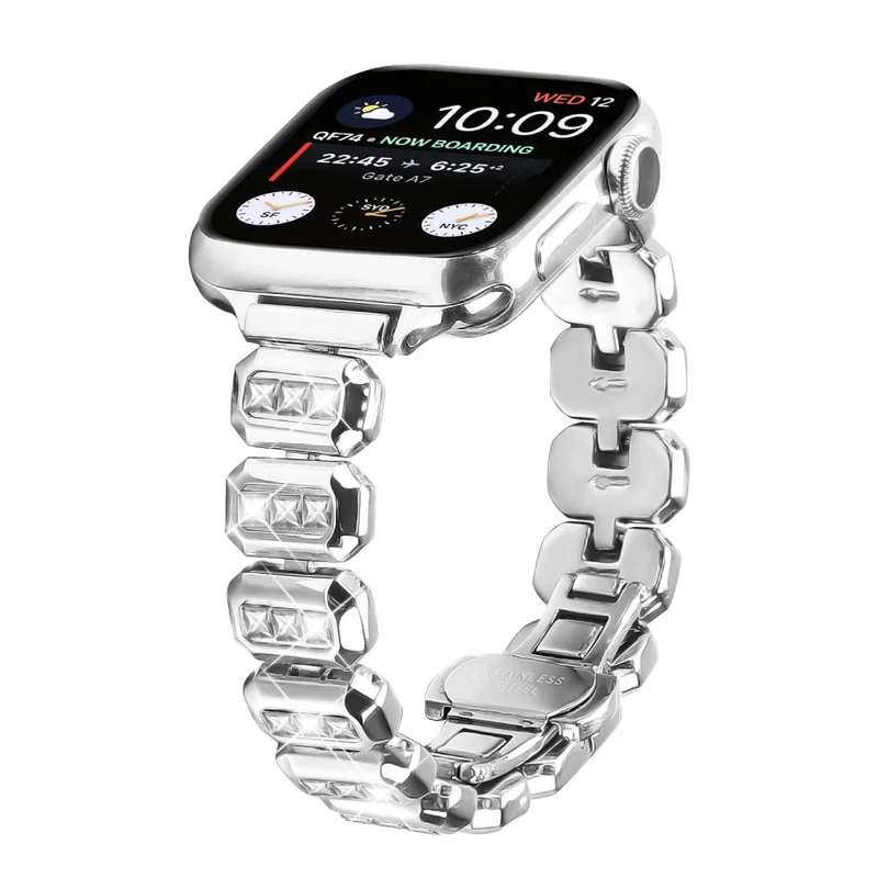 Unglaublich Robust Apple Smartwatch Strass Universell Armband
