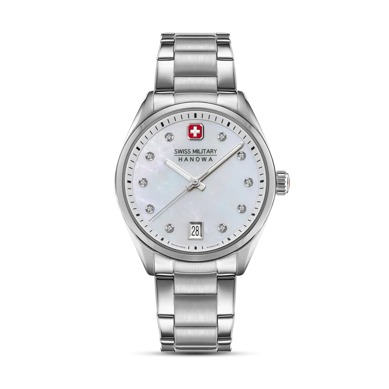 Swiss Military Hanowa Road Runner SMWLH0005001 Damenuhr Weiß • Saphirglas • 10 ATM Wasserdicht