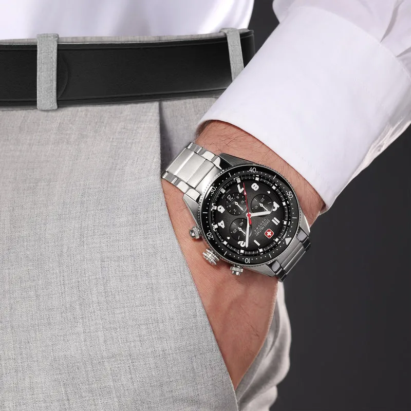 Swiss Military Hanowa Greyhound Chrono SMWGI0003803 Herren • Saphirglas & Chronograph • 10 ATM Wasserdicht