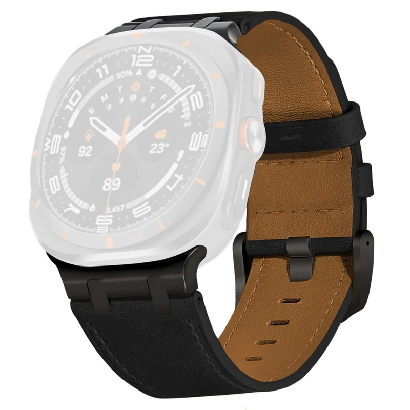 Absolut Elegant Samsung Galaxy Watch Ultra 47mm Echtes Leder Armband