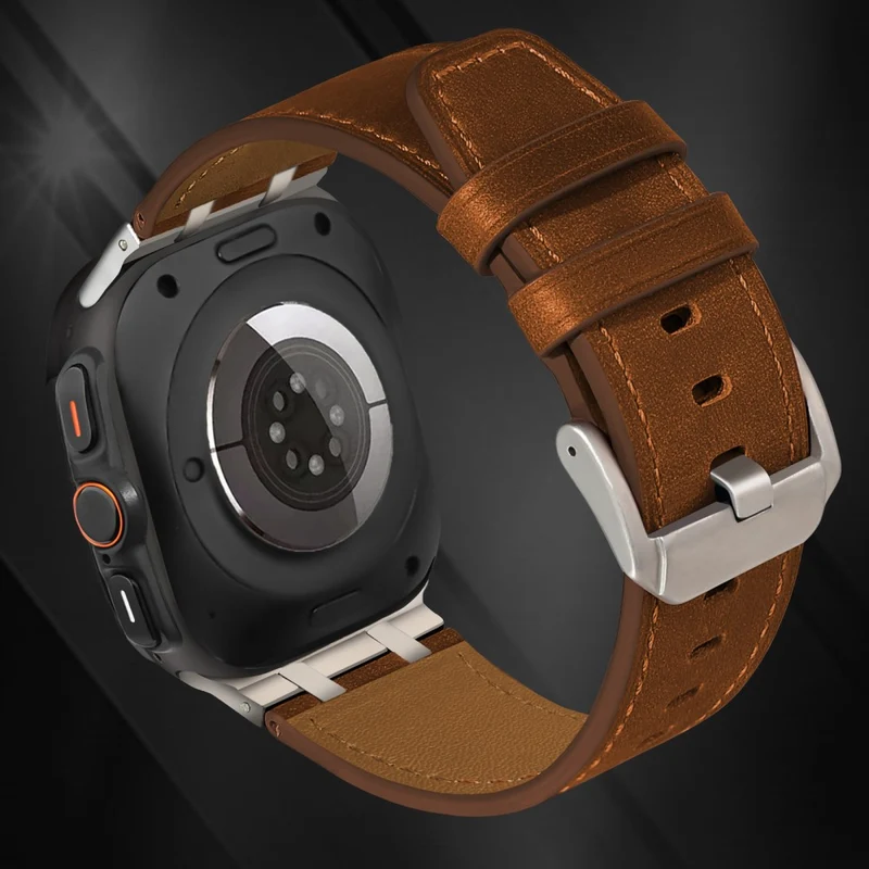 Absolut Elegant Samsung Galaxy Watch Ultra 47mm Echtes Leder Armband